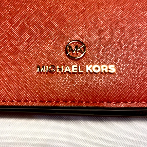 Wallet Leather Michael Kors Jet Set Charm Terracotta - Picture 12 of 13